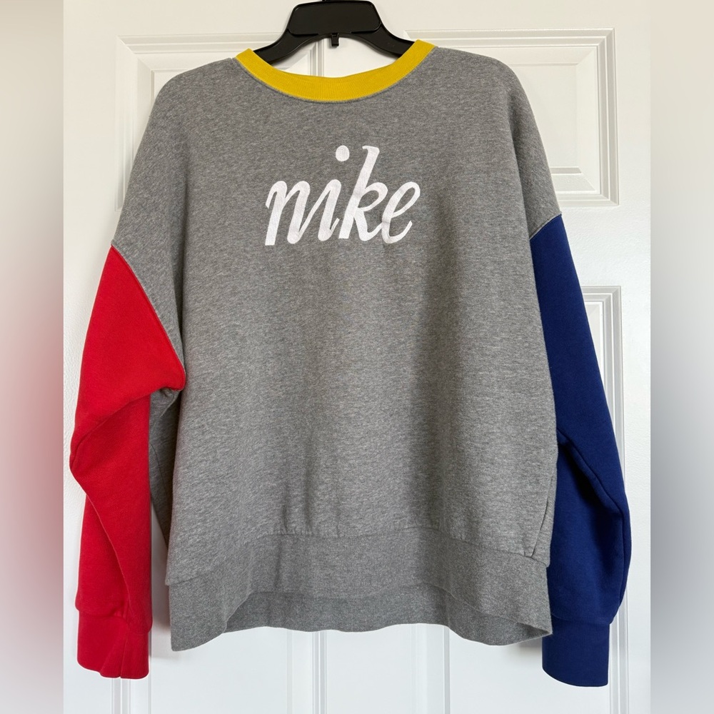 Nike Crewneck Sweater - Gray, Red, Blue, Yellow